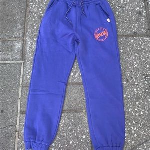 Royalblue/orange VISION Logo Sweatpants NWT